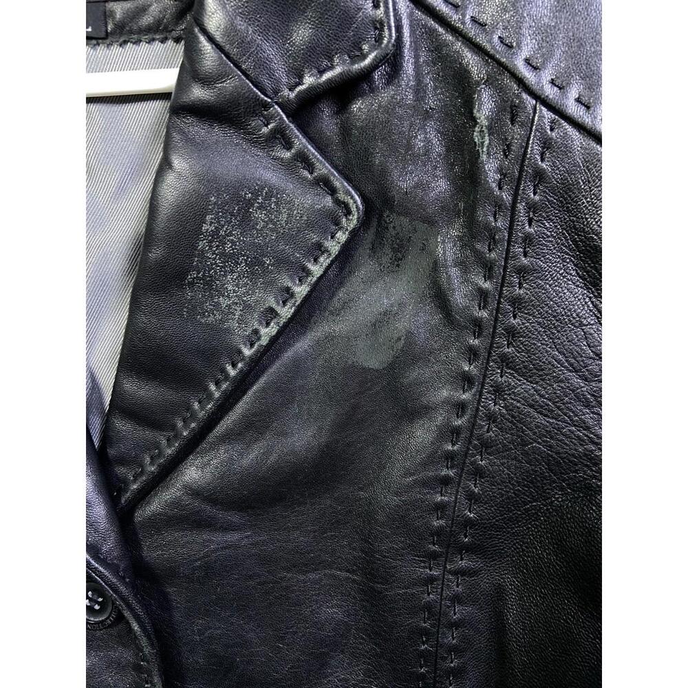 Adler Collection Leather Jacket Women’s Sz Large Black Genuine Lambskin Zip READ - Picture 2 of 16
